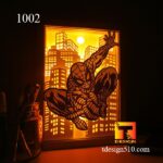 1002. Spiderman - Paper cut light box template, shadow box, 3D papercut lightbox svg file DIY, cutting cricut