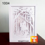 1004. Horse riding girl - Paper cut light box template, shadow box, 3D papercut lightbox svg file DIY, cutting cricut - Image 3