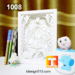 1008. Jesus Christmas - Paper cut light box template, shadow box, 3D papercut lightbox svg file DIY, cutting cricut - Image 3