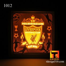 1012. Liverpool - Paper cut light box template, shadow box, 3D papercut lightbox svg file DIY, cutting cricut
