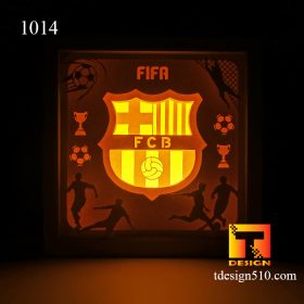 1014. Barcelona - Paper cut light box template, shadow box, 3D papercut lightbox svg file DIY, cutting cricut