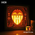 1028. Valencia - Paper cut light box template, shadow box, 3D papercut lightbox svg file DIY, cutting cricut