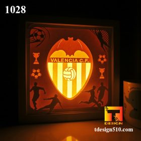 1028. Valencia - Paper cut light box template, shadow box, 3D papercut lightbox svg file DIY, cutting cricut