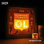 1029. Lyon - Paper cut light box template, shadow box, 3D papercut lightbox svg file DIY, cutting cricut