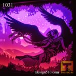 1031. Angel wings - Paper cut light box template, shadow box, 3D papercut lightbox svg file DIY, cutting cricut - Image 3