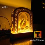 w001. Cinderella - Pop Up paper cut light box template, shadow box, 3D papercut lightbox svg file DIY, cutting cricut - Image 4