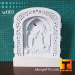 w001. Cinderella - Pop Up paper cut light box template, shadow box, 3D papercut lightbox svg file DIY, cutting cricut - Image 2