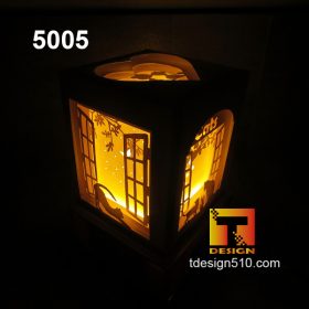 5005. Cat Window - 5 sided Paper cut light box template, shadow box, 3D paper lanterns papercut lightbox svg file DIY, cutting cricut