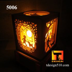 5006. Love dog - 5 sided Paper cut light box template, shadow box, 3D paper lanterns papercut lightbox svg file DIY, cutting cricut