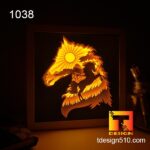 #6 Combo Horse, Unicorn 1 - Paper cut light box template, shadow box, 3D papercut lightbox svg file DIY, cutting cricut - Image 4
