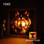#7 Combo Dog, Wolf - Paper cut light box template, shadow box, 3D papercut lightbox svg file DIY, cutting cricut - Image 5