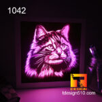 1042. Cats - Paper cut light box template, shadow box, 3D papercut lightbox svg file DIY, cutting cricut