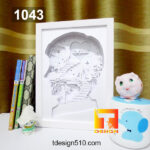 1043. Love Dad - Paper cut light box template, shadow box, 3D papercut lightbox svg file DIY, cutting cricut - Image 2