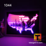 1044. New York City - Paper cut light box template, shadow box, 3D papercut lightbox svg file DIY, cutting cricut - Image 2
