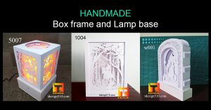 Box frame lamp base