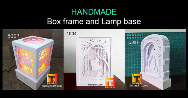 Box frame lamp base