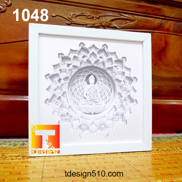 Download 1048. Buddha - Paper cut light box template, shadow box ...