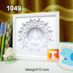 1049. Buddha - Paper cut light box template, shadow box, 3D papercut lightbox svg file DIY, cutting cricut - Image 4