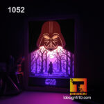 1052. Star Wars - Paper cut light box template, shadow box, 3D papercut lightbox svg file DIY, cutting cricut - Image 5