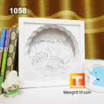 1058. Christmas - Paper cut light box template, shadow box, 3D papercut lightbox svg file DIY, cutting cricut - Image 3