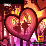 1064. Love story - Paper cut light box template, shadow box, 3D papercut lightbox svg file DIY, cutting cricut - Image 6