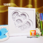 1066. Heart gears - Paper cut light box template, shadow box, 3D papercut lightbox svg file DIY, cutting cricut - Image 4