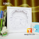 1067. Easter Bunny Eggs - Paper cut light box template, shadow box, 3D papercut lightbox svg file DIY, cutting cricut - Image 7