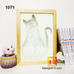 1071. Cats on the roof - Paper cut light box template, shadow box, 3D papercut lightbox svg file DIY, cutting cricut - Image 4