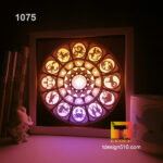 1075. Zodiac signs - Paper cut light box template, shadow box, 3D papercut lightbox svg file DIY, cutting cricut - Image 2