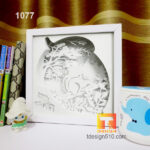 1077. Squirrel - Paper cut light box template, shadow box, 3D papercut lightbox svg file DIY, cutting cricut - Image 4