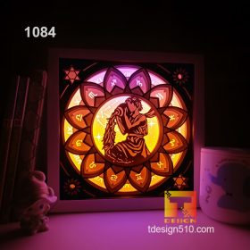 1084. Zodiac Aquarius - Paper cut light box template, shadow box, 3D papercut lightbox svg file DIY, cutting cricut