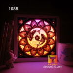 1085. Zodiac Pisces - Paper cut light box template, shadow box, 3D papercut lightbox svg file DIY, cutting cricut