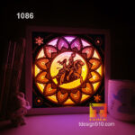 1086. Zodiac Aries - Paper cut light box template, shadow box, 3D papercut lightbox svg file DIY, cutting cricut