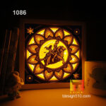 1086. Zodiac Aries - Paper cut light box template, shadow box, 3D papercut lightbox svg file DIY, cutting cricut - Image 2