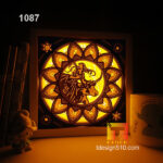 1087. Zodiac Taurus - Paper cut light box template, shadow box, 3D papercut lightbox svg file DIY, cutting cricut - Image 2