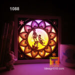 1088. Zodiac Gemini - Paper cut light box template, shadow box, 3D papercut lightbox svg file DIY, cutting cricut