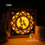 1088. Zodiac Gemini - Paper cut light box template, shadow box, 3D papercut lightbox svg file DIY, cutting cricut - Image 2
