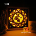 1094. Zodiac Sagittarius - Paper cut light box template, shadow box, 3D papercut lightbox svg file DIY, cutting cricut - Image 2
