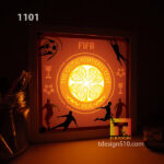 1101. Celtic FC - Paper cut light box template, shadow box, 3D papercut lightbox svg file DIY, cutting cricut