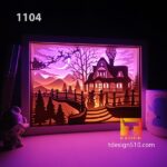 #13 Combo Christmas 8in1 - Paper cut light box template, shadow box, 3D papercut lightbox svg file DIY, cutting cricut - Image 12