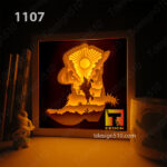 1107. Cowboy - Paper cut light box template, shadow box, 3D papercut lightbox svg file DIY, cutting cricut