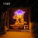 1107. Cowboy - Paper cut light box template, shadow box, 3D papercut lightbox svg file DIY, cutting cricut - Image 2