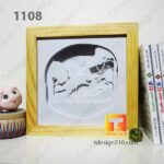 1108. Dinosaurs - Paper cut light box template, shadow box, 3D papercut lightbox svg file DIY, cutting cricut - Image 3