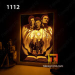1112. Supernatural - Paper cut light box template, shadow box, 3D papercut lightbox svg file DIY, cutting cricut - Image 2
