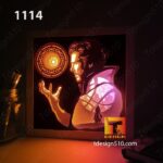 1114. Doctor Strange - Paper cut light box template, shadow box, 3D papercut lightbox svg file DIY, cutting cricut
