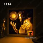 1114. Doctor Strange - Paper cut light box template, shadow box, 3D papercut lightbox svg file DIY, cutting cricut - Image 2