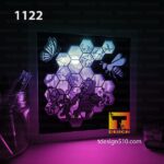 1122. Winnie The Pooh - Paper cut light box template, shadow box, 3D papercut lightbox svg file DIY, cutting cricut - Image 2