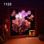 1122. Winnie The Pooh - Paper cut light box template, shadow box, 3D papercut lightbox svg file DIY, cutting cricut - Image 3