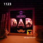 1123. Super Dad - Paper cut light box template, shadow box, 3D papercut lightbox svg file DIY, cutting cricut - Image 2