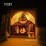 #15 Combo Nightmare Before Christmas - Paper cut light box template, shadow box, 3D papercut lightbox svg file DIY, cutting cricut - Image 7